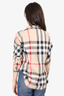 Burberry Beige Nova Check Long Sleeve Shirt  Size Medium