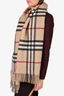 Burberry Beige/Nova Check Wool/Cashmere Pocket Oversized Scarf