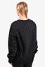 Burberry Black Cotton Studded Sweatshirt Size L