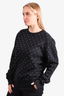 Burberry Black Cotton Studded Sweatshirt Size L