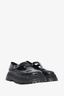 Burberry Black Croc Embossed Leather Platform T-Bar Oxfords Size 36