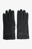 Burberry Black Deer Leather/Rabbit Fur Gloves