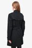 Burberry Black Double Breasted Belted Trenched Coat Est. Size M