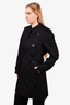 Burberry Black Double Breasted Trench with Belt Size 46