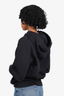 Burberry Black Esker Embroidered Logo Hoodie Size XS