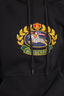 Burberry Black Esker Embroidered Logo Hoodie Size XS