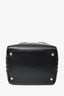 Burberry Black Leather Graphic Bowler Bag