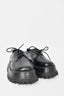 Burberry Black Leather Platform Oxfords Size 38