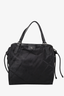 Burberry Black Nylon Check Tote Bag