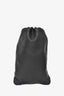 Burberry Black Pebbled Leather Drawstring Bag w/ Pouch