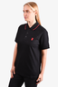 Burberry Black/Red Polo T-Shirt Size S Mens
