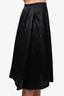 Burberry Black Silk Midi Skirt Size 6 US