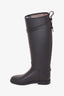 Burberry Black Trim Rubber Rain Boots Size 38