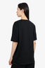 Burberry Black/White Logo Graphic T-Shirt Size XL