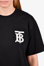 Burberry Black/White "TB" Logo Top Size M Mens