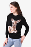 Burberry Black Wool Deer Design Sweater Size XS