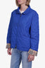 Burberry Blue Quilted Zip-up Jacket