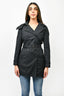 Burberry Brit Black Trench Coat with Detachable Liner Size 2
