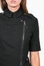 Burberry Brit Black Zip-Up Collared Dress Size 8