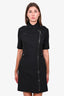 Burberry Brit Black Zip-Up Collared Dress Size 8