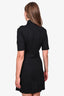 Burberry Brit Black Zip-Up Collared Dress Size 8