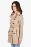 Burberry Brit Tan Belted Trench Coat Size 4