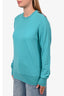 Burberry Brit Teal Cotton/Cashmere Crewneck Sweater Size L