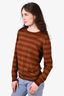 Burberry Brown/Maroon Wool Top Size M
