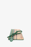 Burberry Green/Beige Check Haymarket Clutch