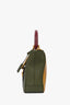 Burberry Green Bi-Colour Leather Top Handle