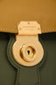 Burberry Green Bi-Colour Leather Top Handle