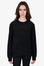 Burberry London Black Embroidered Sweater Size L