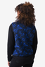 Burberry London Blue TB Monogram Fleece Zip-Up Vest Size 2 US