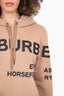 Burberry London Brown/Black Logo 'Horseferry' Hoodie Size XXS