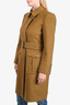 Burberry London Brown Wool Belted Coat Size 8 (As Is)