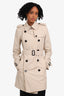 Burberry London Cream Belted Short Trench Size 4