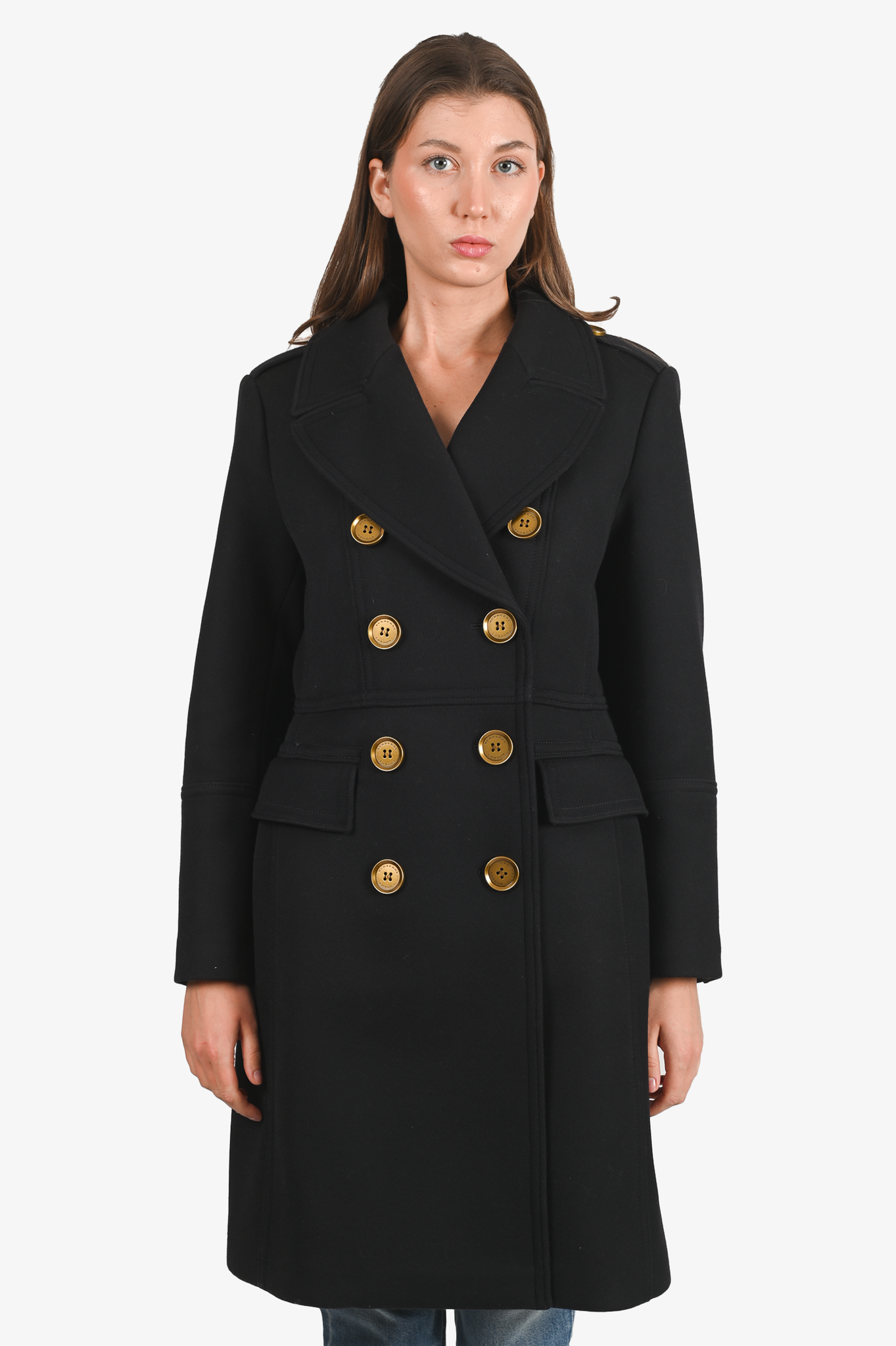 Burberry navy discount wool coat