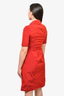 Burberry London Red Nylon S/S Dress sz 2 US