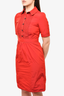 Burberry London Red Nylon Dress Size 2 US