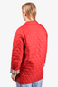 Burberry London Red Quilted Jacket Est. Size S/M