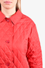 Burberry London Red Quilted Jacket Est. Size S/M