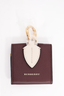 Burberry Maroon Leather Coin Purse Keyring