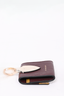 Burberry Maroon Leather Coin Purse Keyring