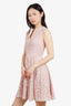 Burberry Pink Lace Sleeveless Mini Dress Size 2