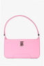 Burberry Pink Leather Medium TB Shoulder Bag