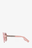 Burberry Pink Logo Frame Tinted Sunglasses