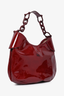Burberry Red Patent Leather Shoulder Bag
