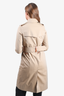 Burberry Tan Long 'Kensington' Trench Coat Size 2