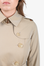 Burberry Tan Long 'Kensington' Trench Coat Size 2