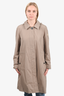 Burberry Tan Raincoat with Detachable Hood Size 6 US